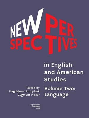 cover image of New Perspectives in English and American Studies